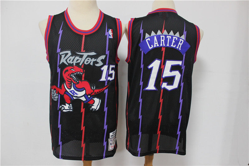 Toronto Raptors #15 Vince Carter Raptors #1, #15 Big Dragon Black Retro Limited Edition Jersey