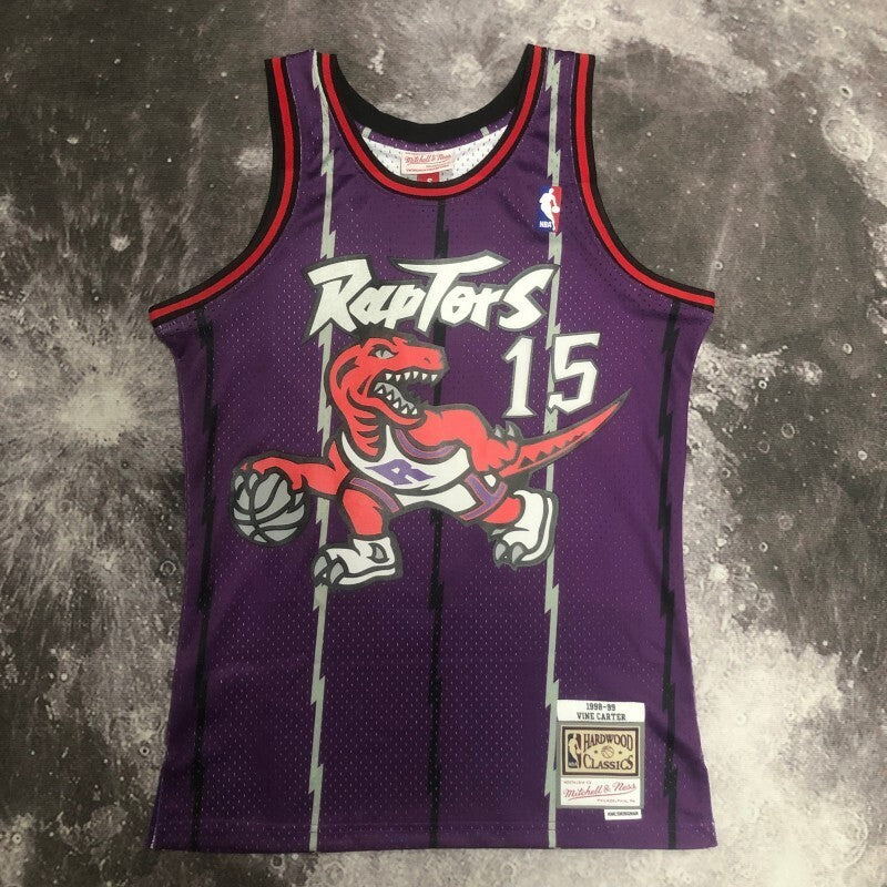 Toronto Raptors #15 Vince Carter sw Raptors 99 Season Purple 15 # Carter Style 2