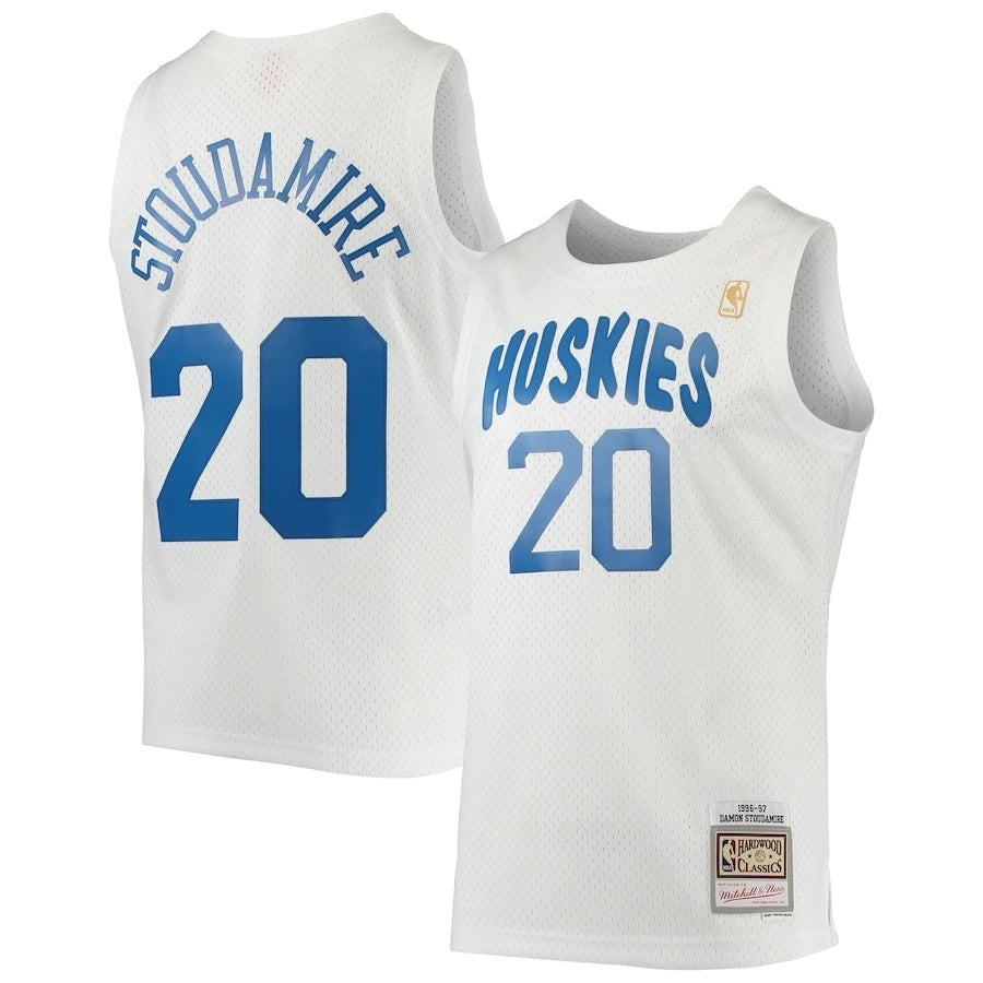 Toronto Raptors #20 Damon Stoudamire Mitchell & Ness 1996-97 Hardwood Classics Swingman Jersey - White