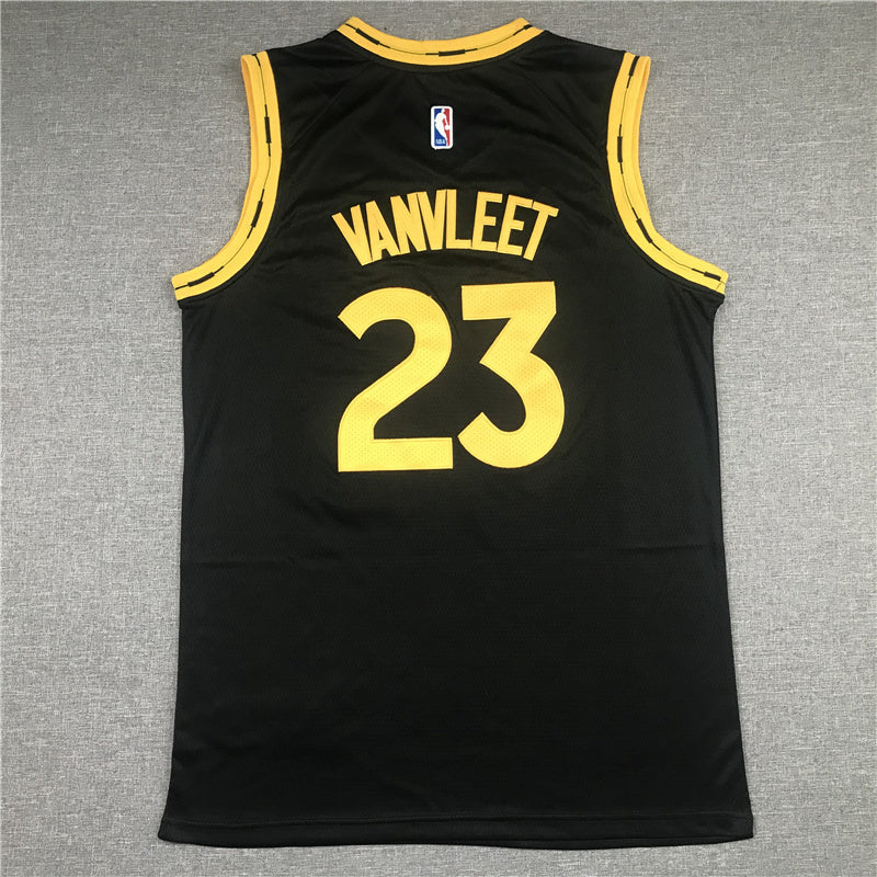 Toronto Raptors #23 Fred VanVleet Raptors 23 New Black City Edition Style 1