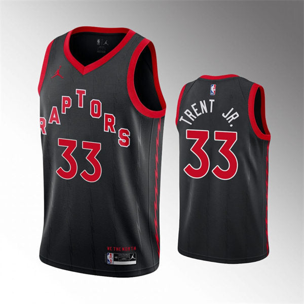 Toronto Raptors #33 Gary Trent Jr. Black Statement Edition Jersey