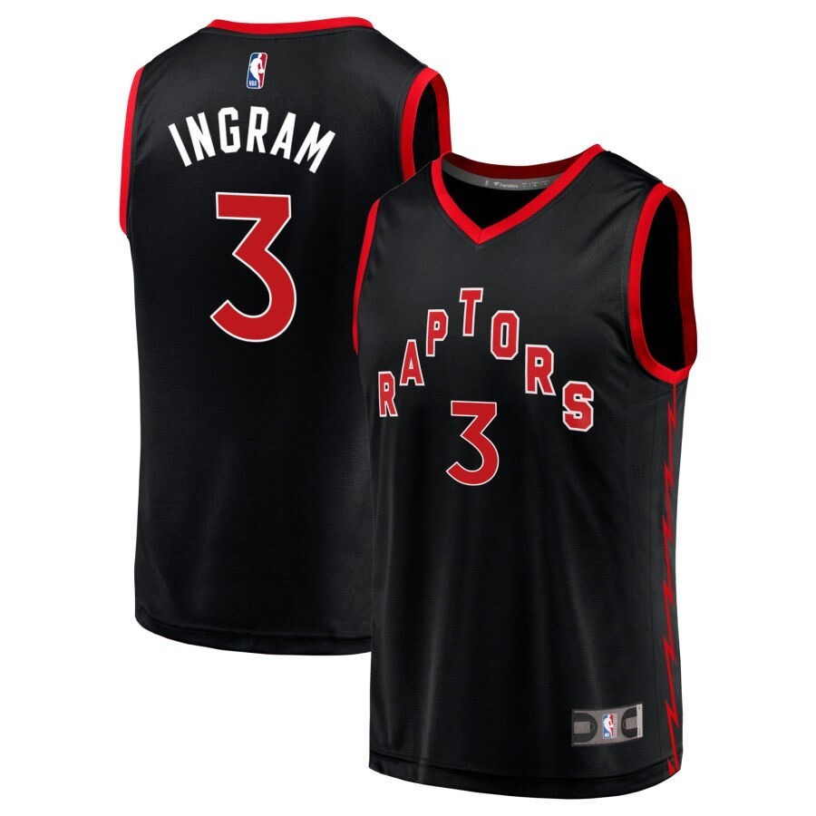 Toronto Raptors #3 Brandon Ingram Statement Edition - Black