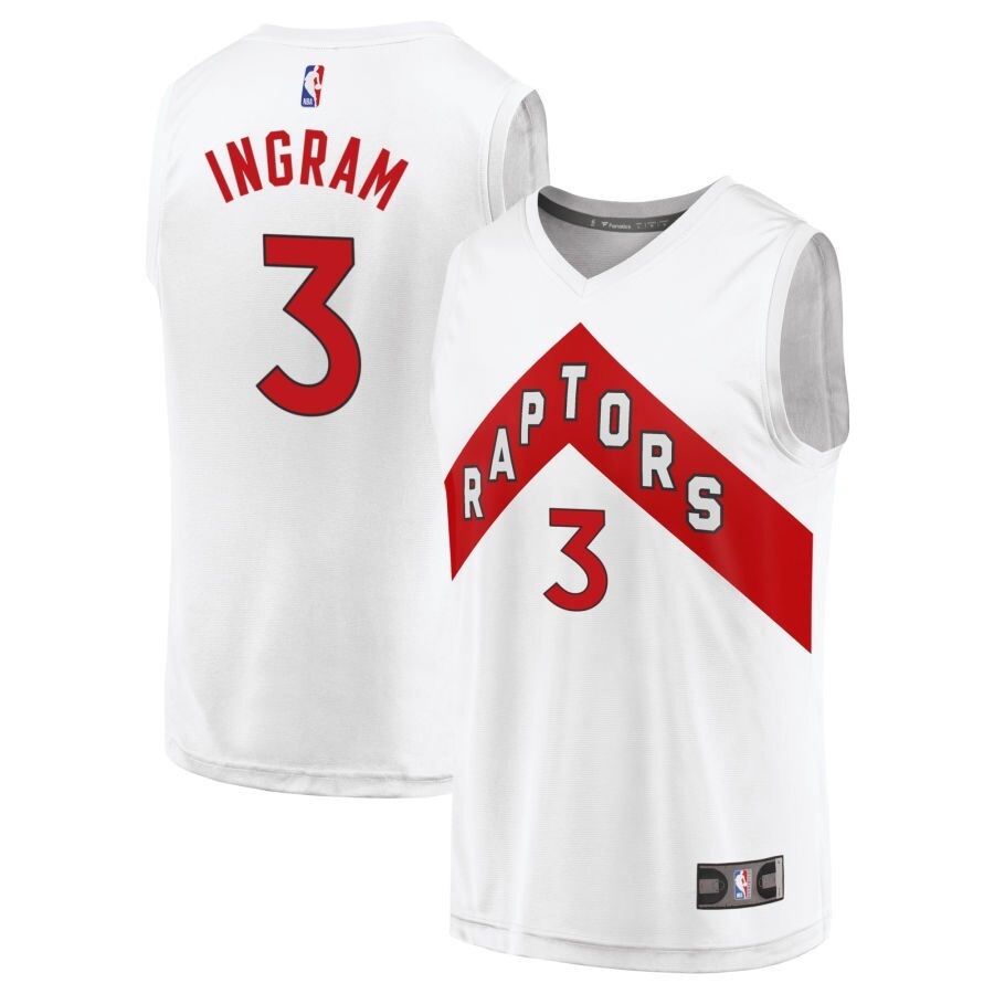 Toronto Raptors #3 Brandon Ingram White - Association Edition