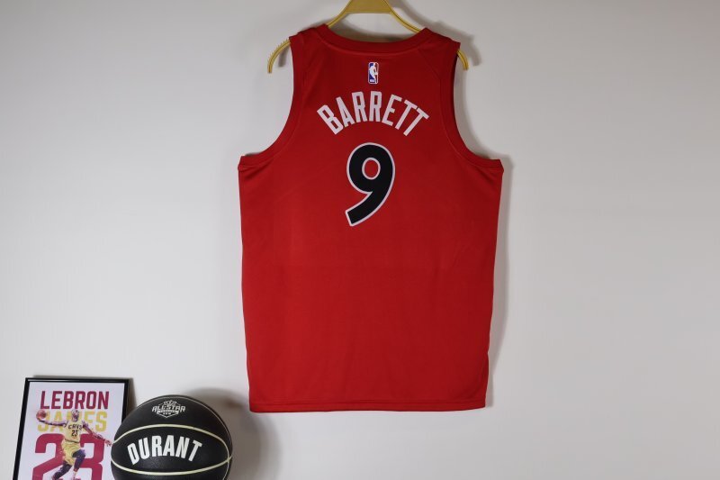 Toronto Raptors #9 RJ Barrett 23 Raptors Red Style 1