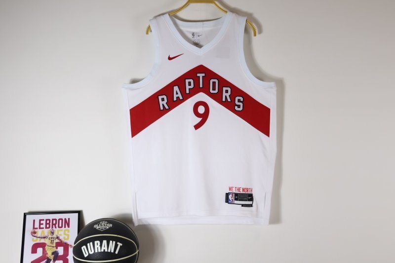 Toronto Raptors #9 RJ Barrett 23 Raptors White Style 2