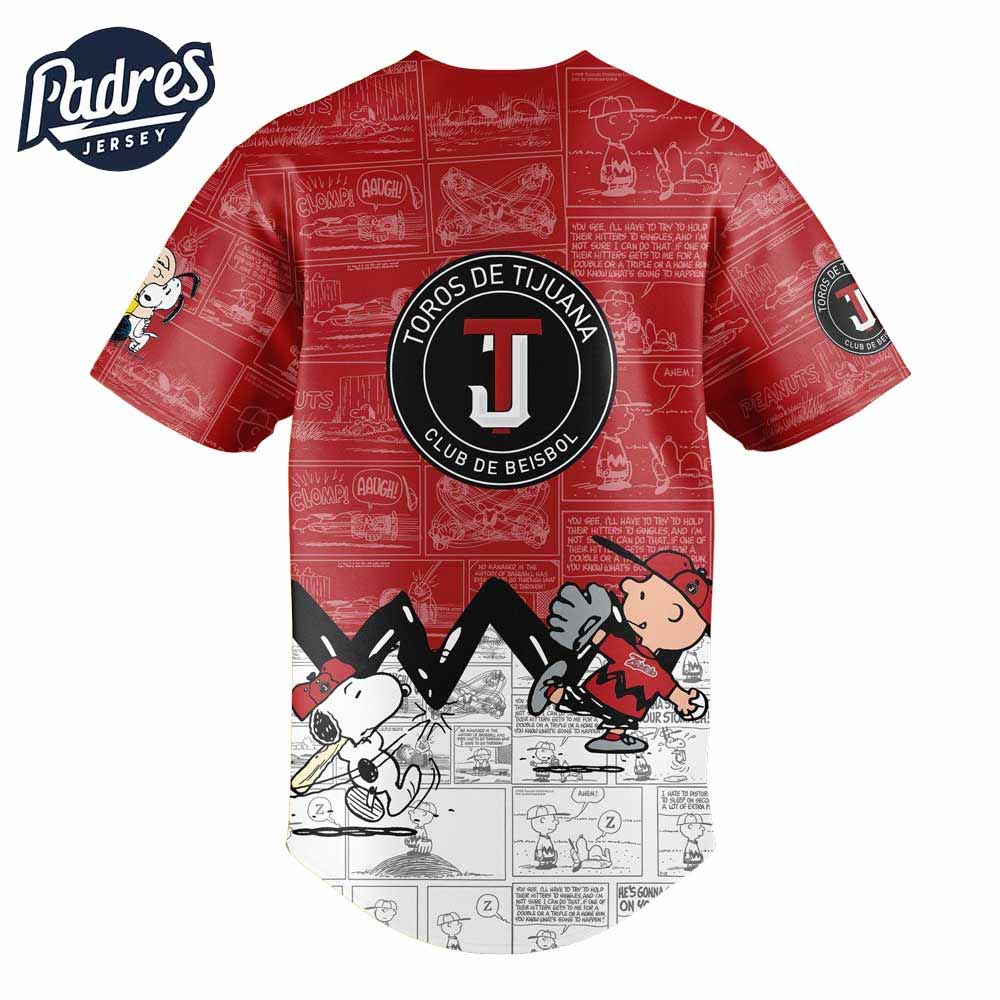 Toros De Tijuana Peanuts Baseball Jersey - Padres Jersey Oasis: Elevate Your Baseball Style Game T-Shirts,... (Image 2)