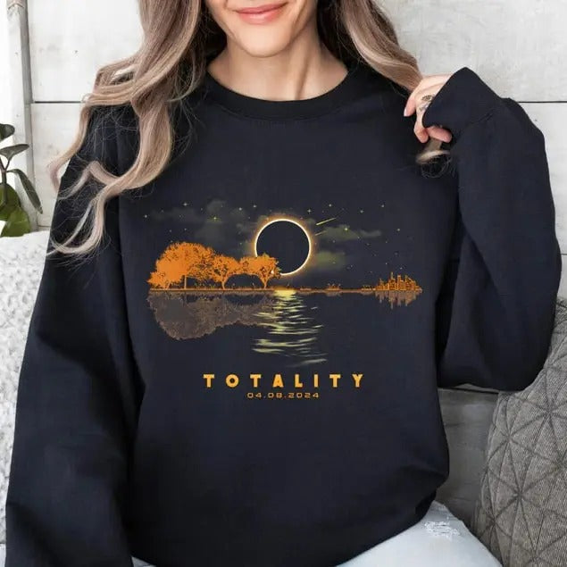 Total Solar Eclipse 2024 Shirt, April 8 2024 Shirt, Eclipse Sweatshirt, Celestial Shirt, Path of Totality Tee Hoodie