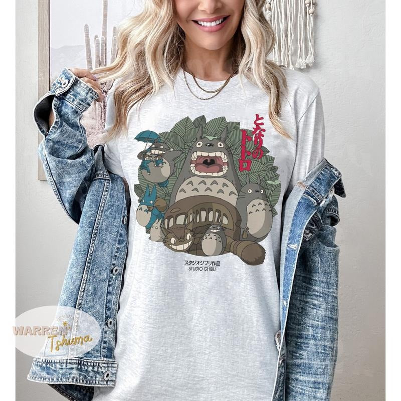 Totoro Cat bus Ghibli T-shirt, Totoro Shirt, Totoro Hayao Miyazaki Shirt Hoodie, Sweatshirt | WearSparks.com