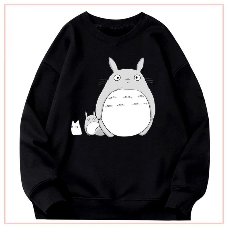 Totoro Ghibli Studio Sweatshirt, Funny Cartoon Anime Sweatshirt, My Neighbor Totoro Anime Shirt Hoodie | WearSparks.com