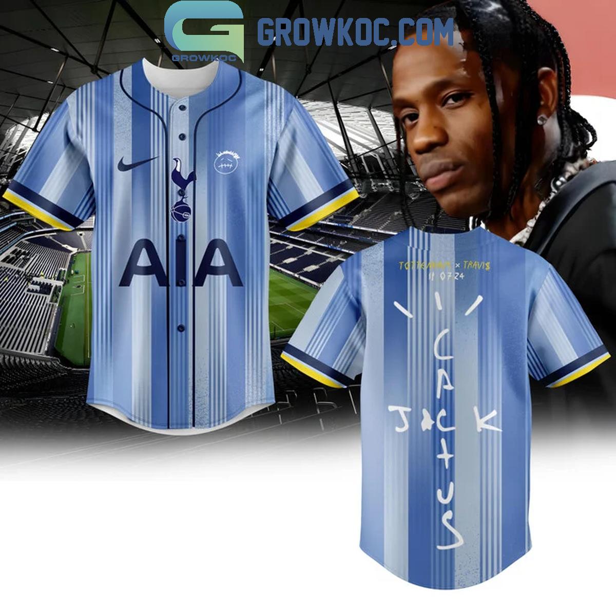 Tottenham Hotspur Travis Scott 2024 Personalized Baseball Jersey