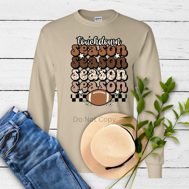 Touchdown Season DTF Transfer ONLY -This is NOT a T Shirt Hoodie, Sweatshirt | WearSparks.com