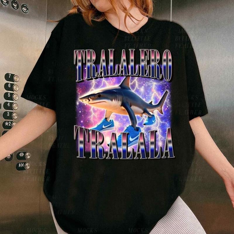 Tralalero Tralala Shirt, Funny Shark Meme Sweatshirt, Social Media Shirt, Viral Meme Shirt Hoodie | WearSparks.com