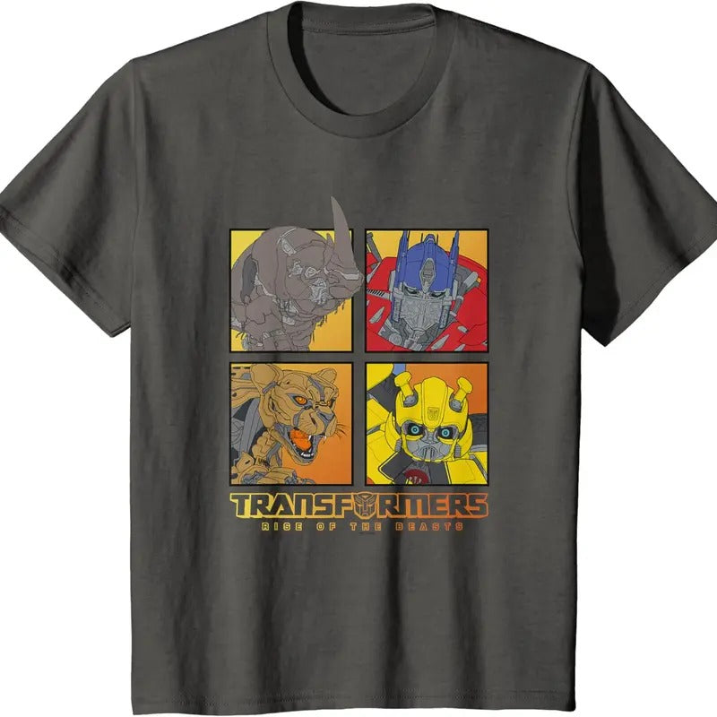 Transformers: Rise Of The Beasts Autobots Panels Group Shot T-Shirt Hoodie, Sweatshirt | WearSparks.com