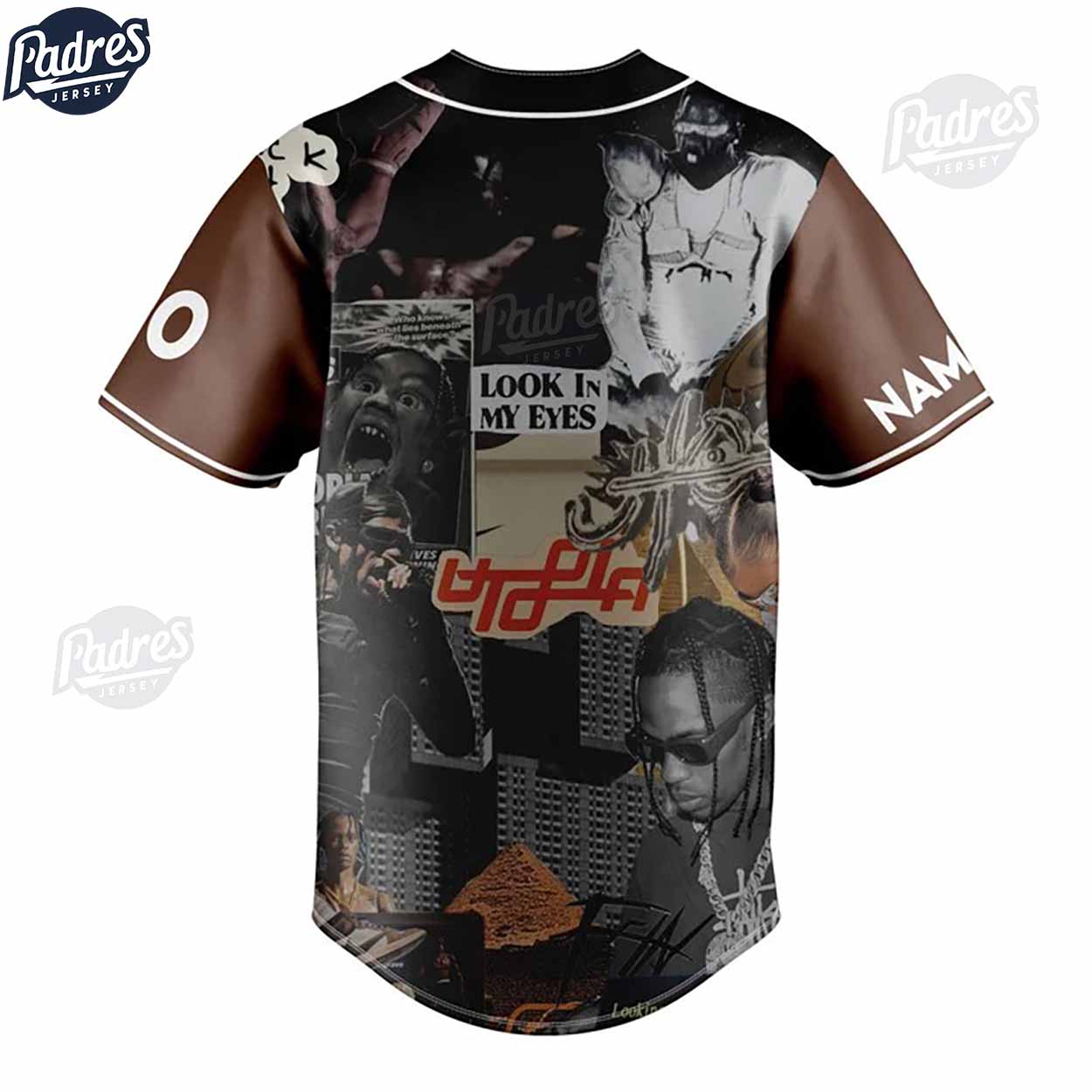 Travis Scott Custom Baseball Jersey For Fans - Padres Jersey Oasis: Elevate Your Baseball Style Game T-Shirts,... (Image 3)