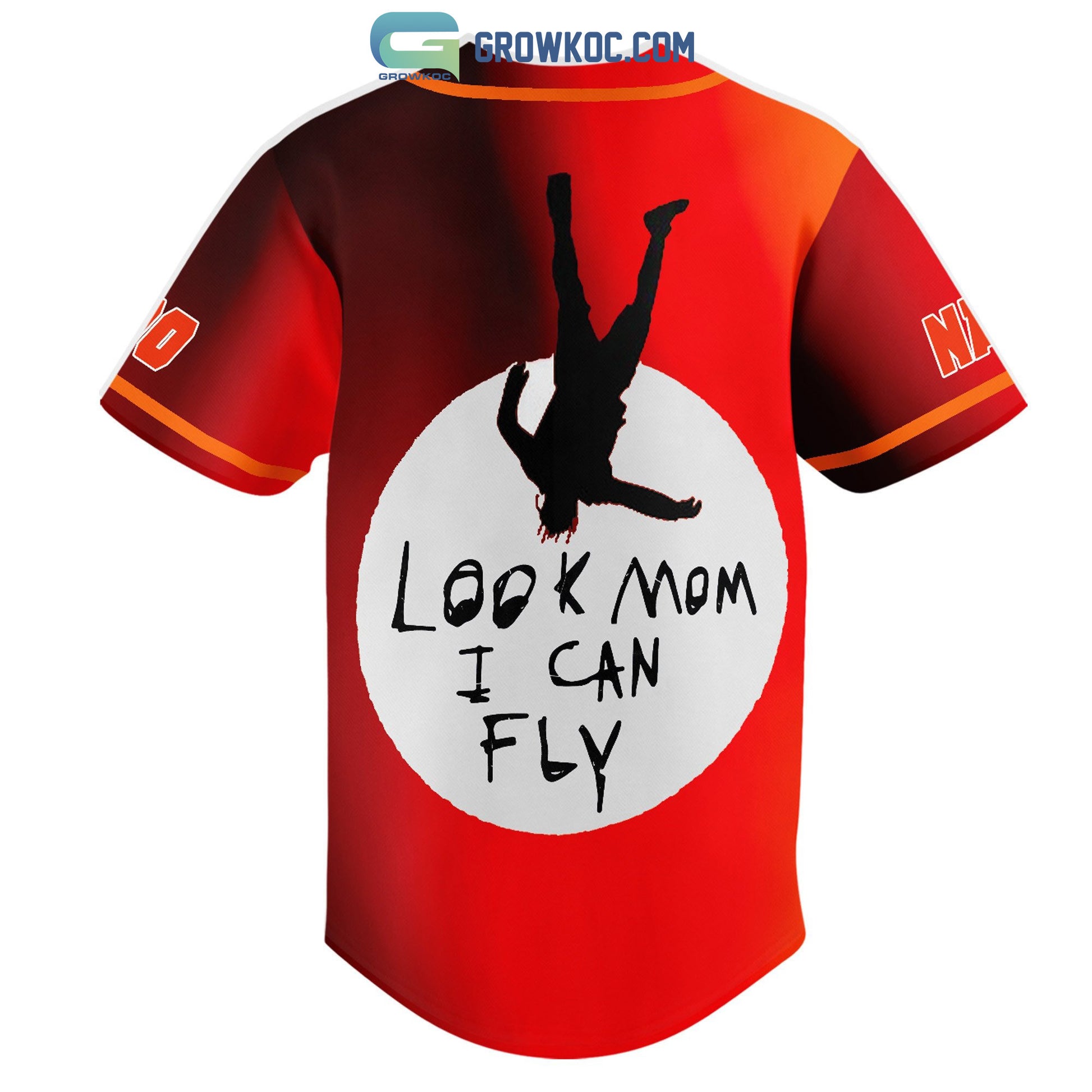 Travis Scott Look Mom I Can Fly Personalized Baseball Jersey