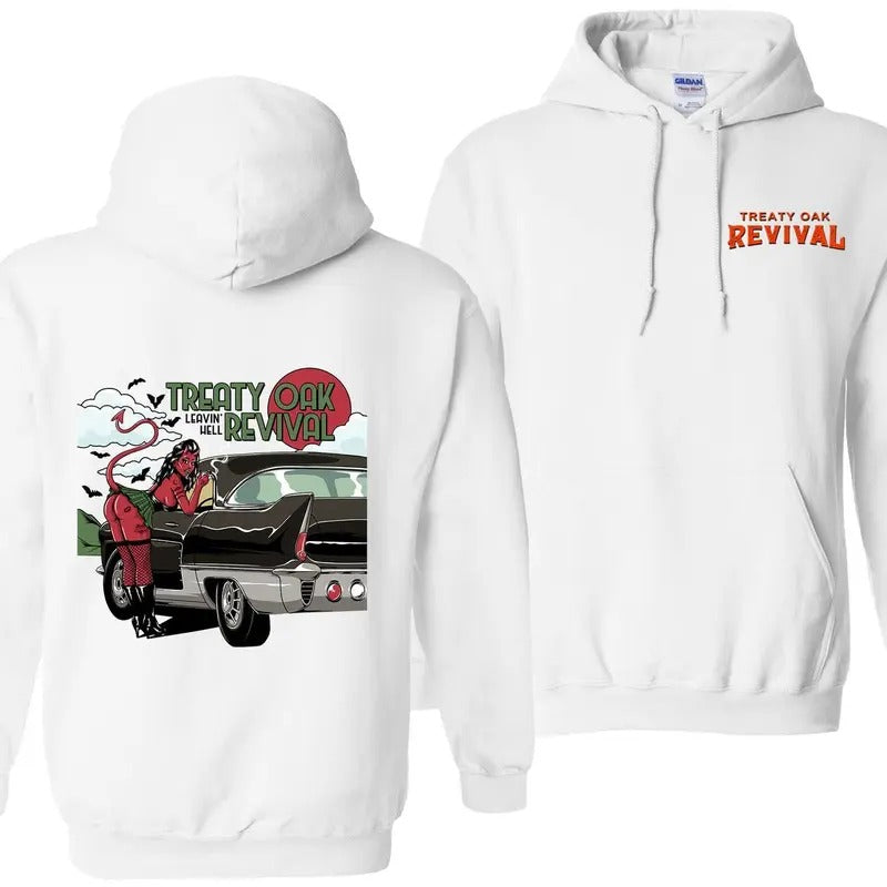 Treaty 0ak Revival Hoodie - Featuring a retro-style design with a unique flair, perfect for those who enjoy bold fashion...