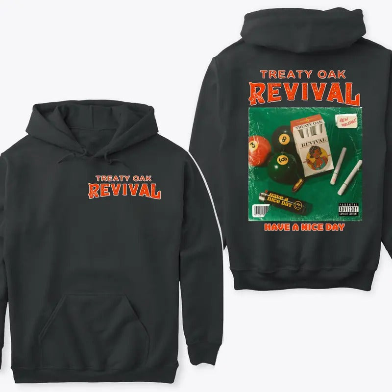 Treaty Oak Revival Hoodie - Retro Style, Celebrate the unique atmosphere of revival culture with this unisex hoodie,...