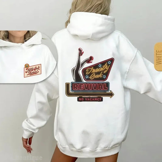 Treaty Oak Revival Hoodie, No Vancy for Outfitters and Casual Wear Music Lovers and Fans Hooded Pullover Cotton Menswear...