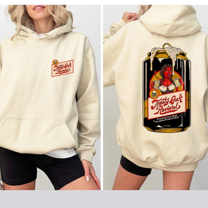 Treaty Oak Revival Tour In New Braunfels Classic T-Shirt Sweatshirt Hoodie, Whitewater Amphitheater | WearSparks.com
