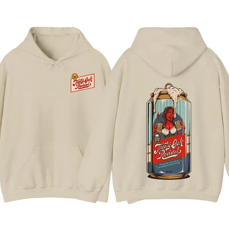 Treaty Oak Revival Whitewater Amphitheater Two Sides Hoodie, Crazy Music Pullover Hoodie, Graphic Hoodie, Gift for Fan...