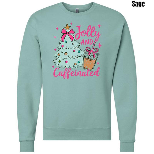 Tree Jolly & Caffeinated Sweatshirt 'NLB' T-Shirts, Hoodie | WearSparks.com