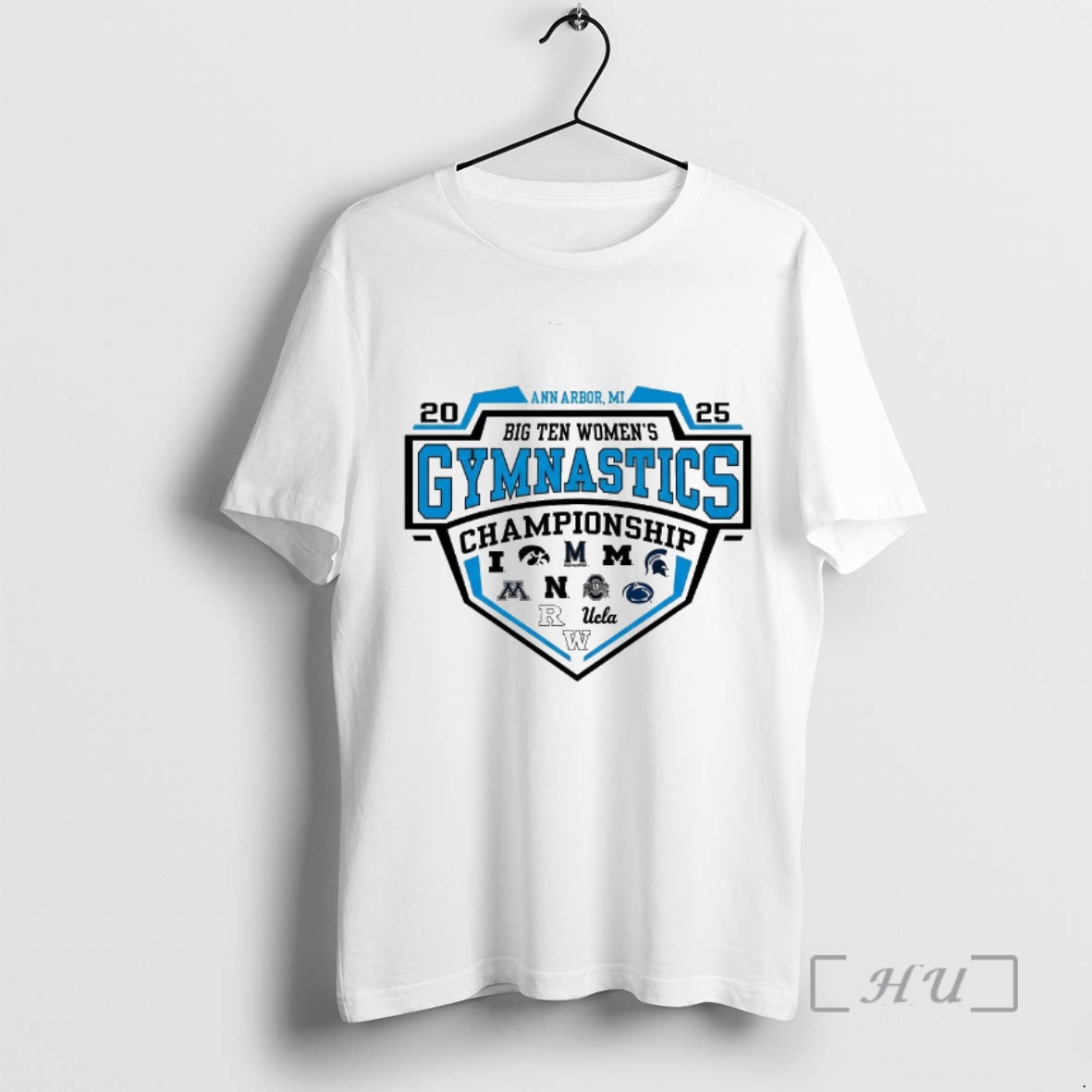 Trending 2025 Ann Arbor Mi Big Ben Womens Gymnastics Championship All Teams Logo Premium T-Shirts, Hoodie, Sweatshirt
