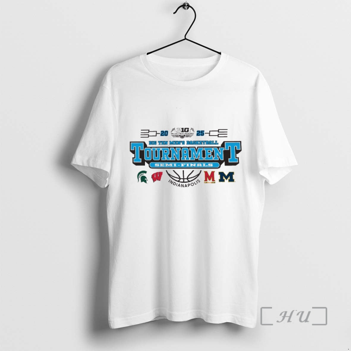 Trending 2025 Big Ten Mens Basketball Tournament Semi Final Bound Indianapolis All Teams Premium T-Shirts, Hoodie, Sweatshirt