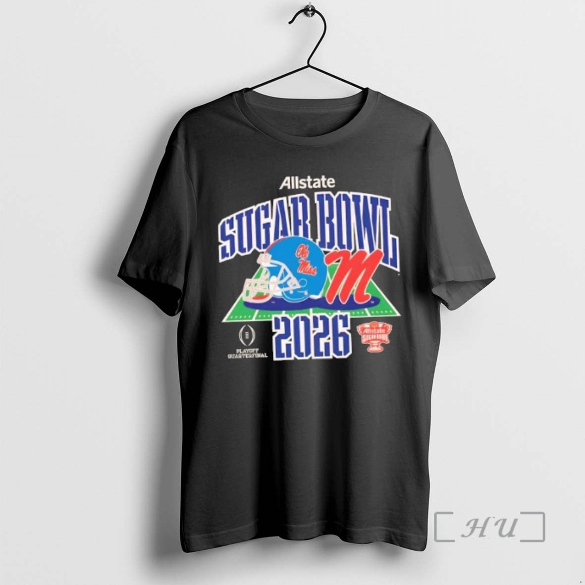 Trending 2026 Playoff Quarterfinal Allstate Sugar Bowl Ole Miss Football Helmet Premium T Shirts Sweater Hoodie, Sweatshirt