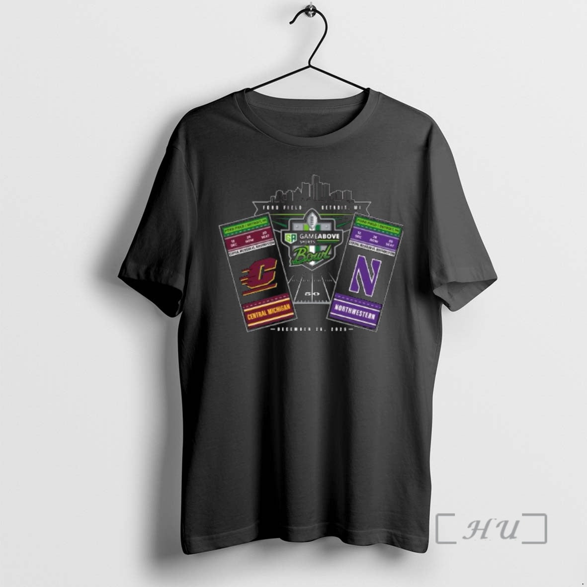 Trending Central Michigan Chippewas Vs Northwestern Wildcats 2025 Gameabove Sports Bowl Ticket Stubs Premium T-Shirts,...