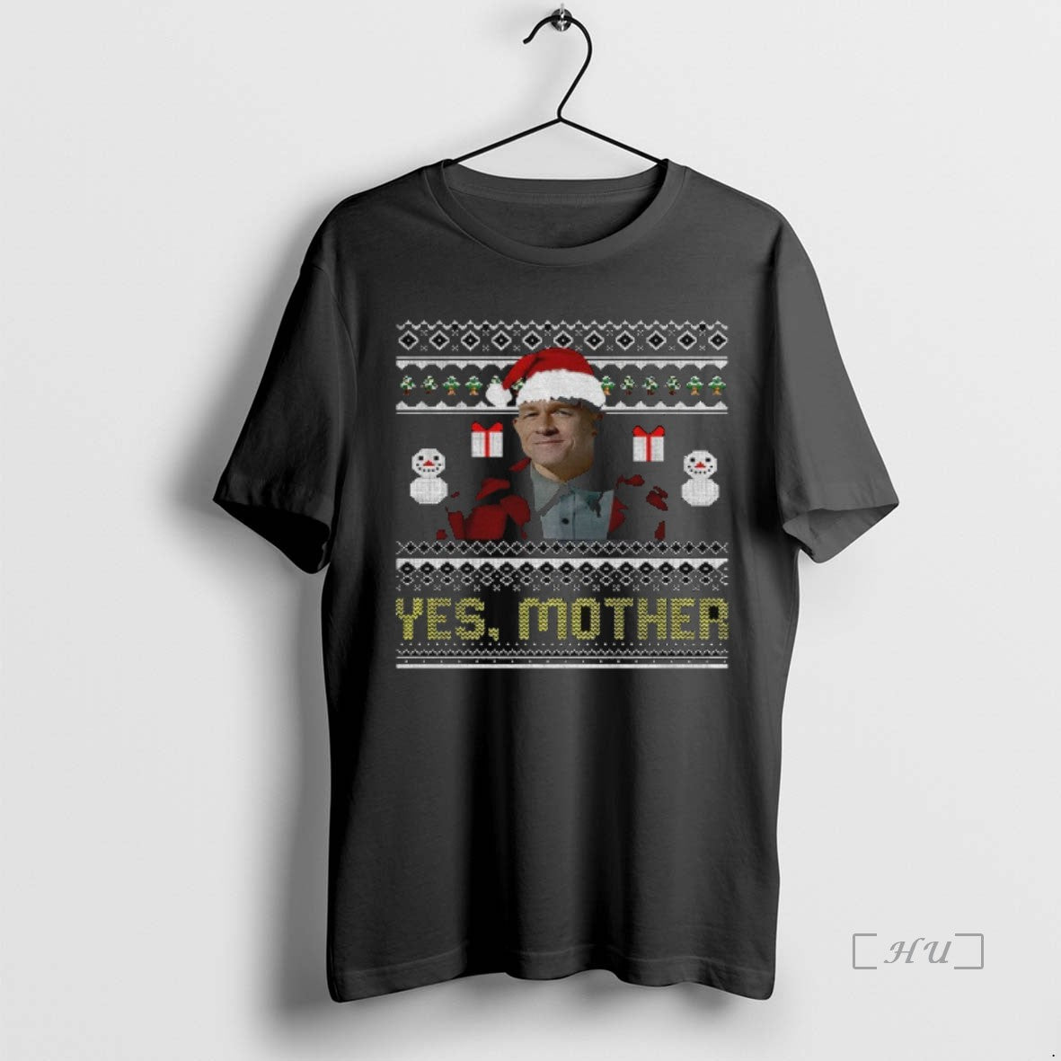 Trending Charlie Ed Gein Santa Hat Yes Mother Merry Christmas 2025 Premium T Shirts Sweater Hoodie, Sweatshirt