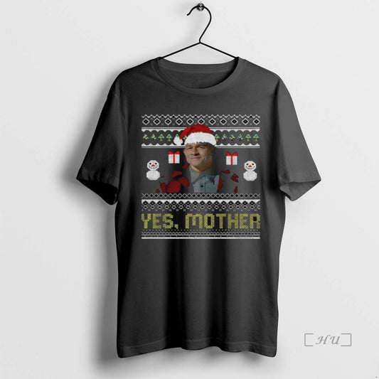 Trending Charlie Ed Gein Santa Hat Yes Mother Merry Christmas 2025 Premium T Shirts Sweater Hoodie, Sweatshirt