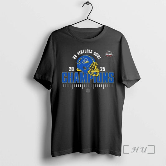 Trending Delaware Fightin Blue Hens Ncaa Football 2025 68 Ventures Bowl Champions Helmet Premium T-Shirts, Hoodie, Sweatshirt