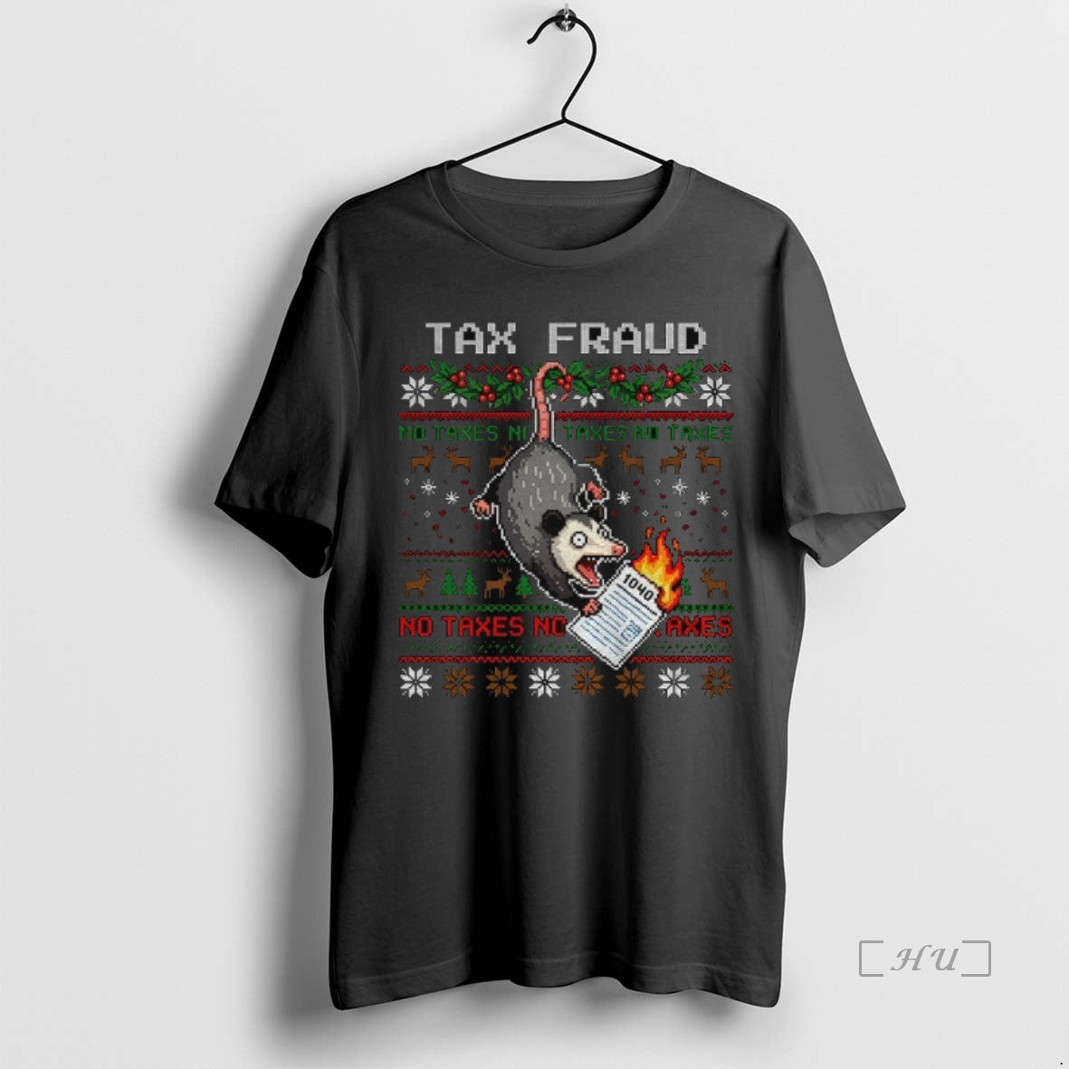 Trending Funny Opossum Tax Fraud No Taxes Merry Christmas T-Shirts, Hoodie, Sweatshirt | WearSparks.com
