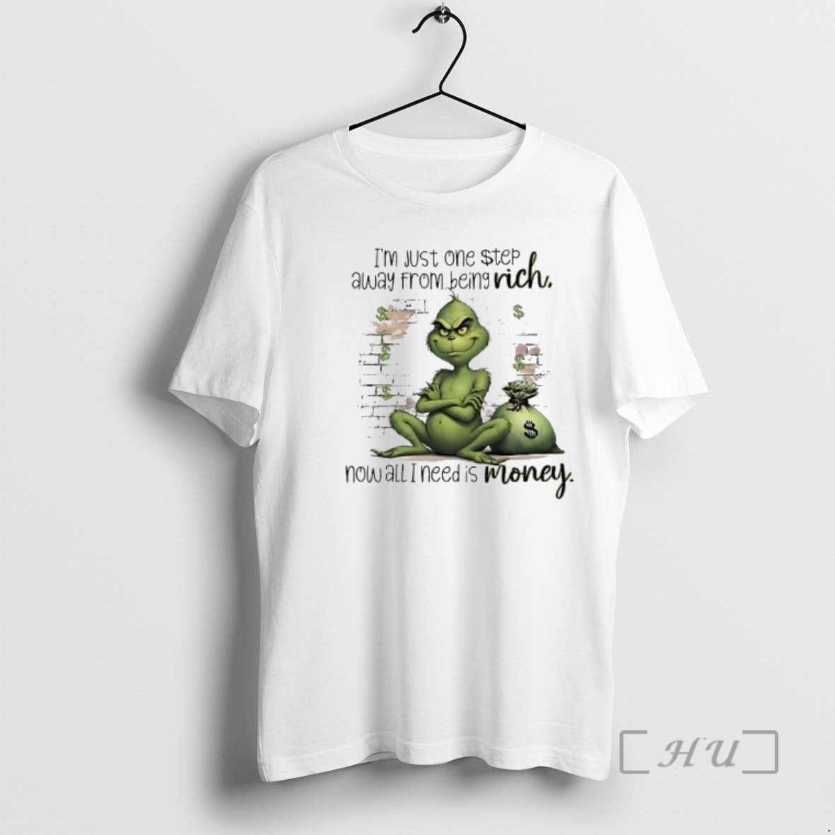 Trending Grinch Just One Step Away From Being Rich Rich Now All I Need Is T-Shirts, Hoodie, Sweatshirt | WearSparks.com