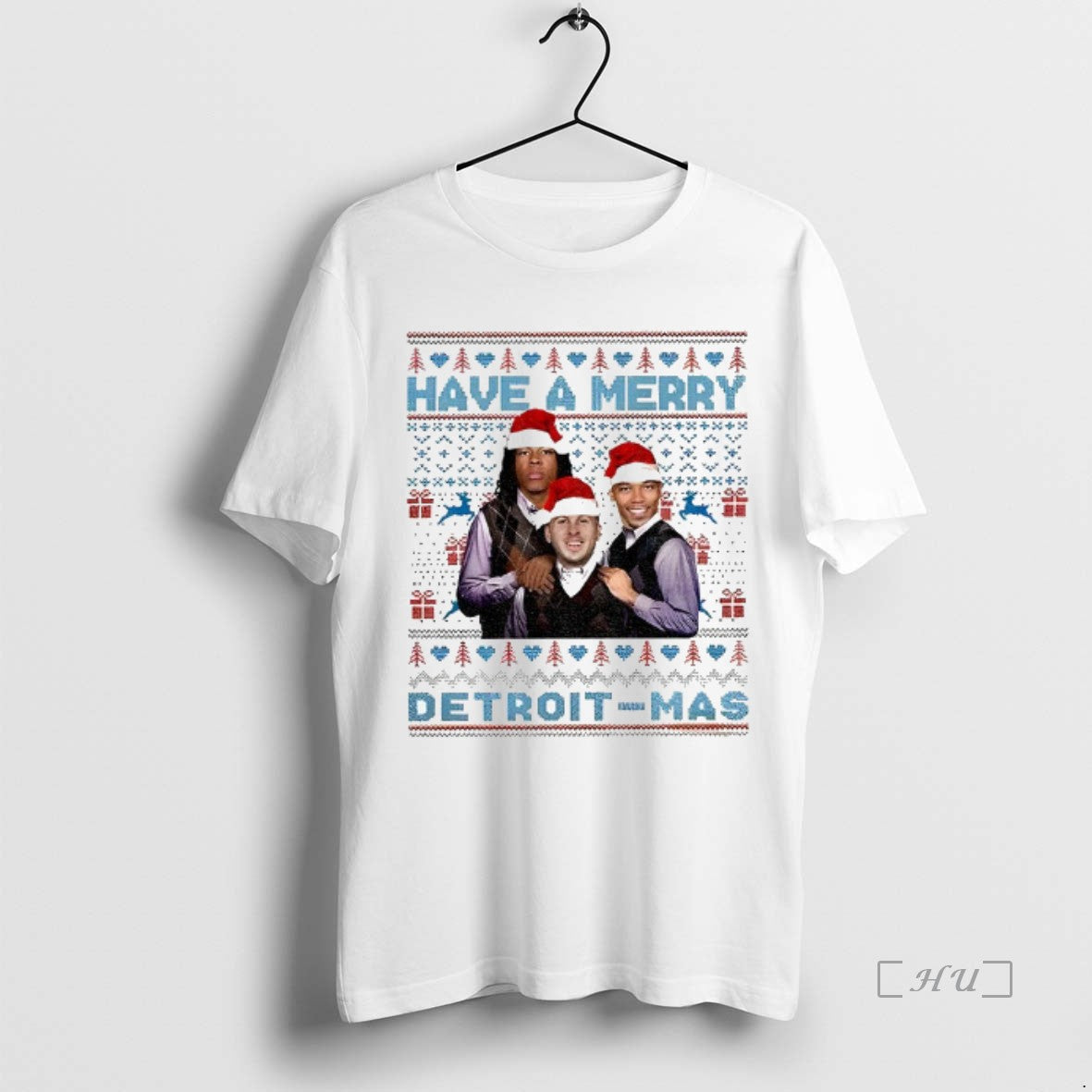 Trending Have A Merry Detroit Mas Jared Goff Jahmyr Gibbs Amon Ra St Brown Football T-Shirts, Hoodie, Sweatshirt