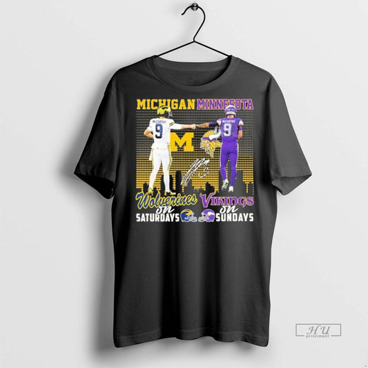 Trending Jj Mccarty Wolverines And Vikings Football T Shirt Sweater