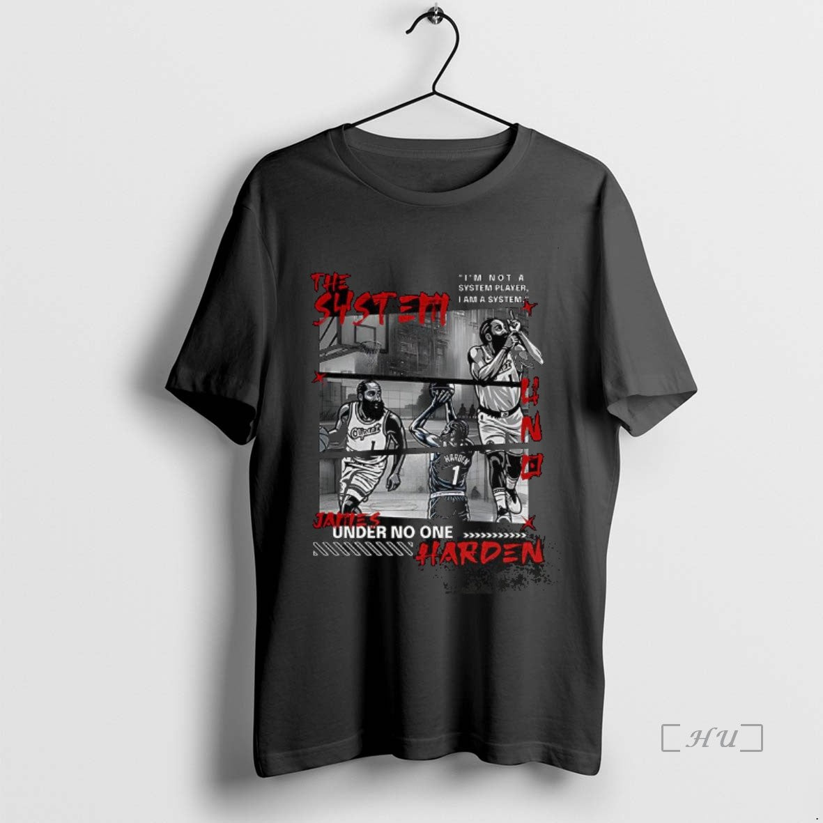 Trending James Harden The System Uno Under No One Im Not A System Player T-Shirts, Hoodie, Sweatshirt | WearSparks.com
