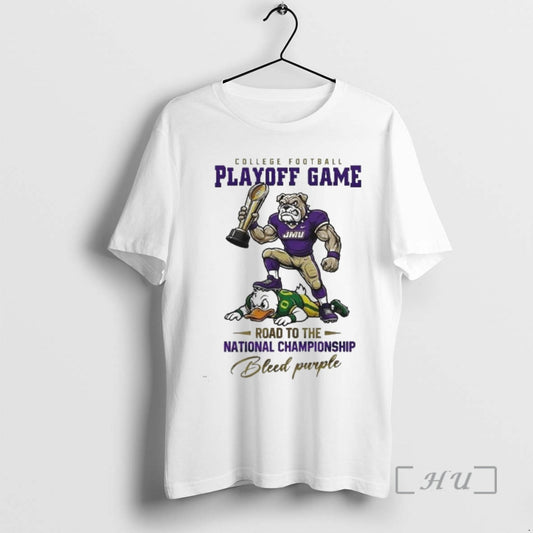 Trending James Madison Dukes Ncaa College Football Playoff Game Road To The National Championship Bleed T-Shirts, Hoodie,...