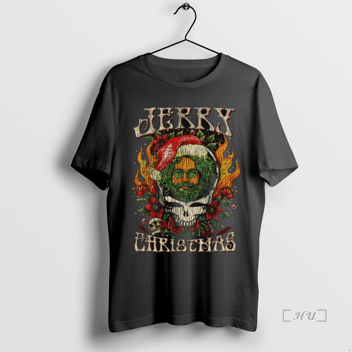 Trending Jerry Christmas Grateful Dead Santa Claus Merry Christmas T-Shirts, Hoodie, Sweatshirt | WearSparks.com