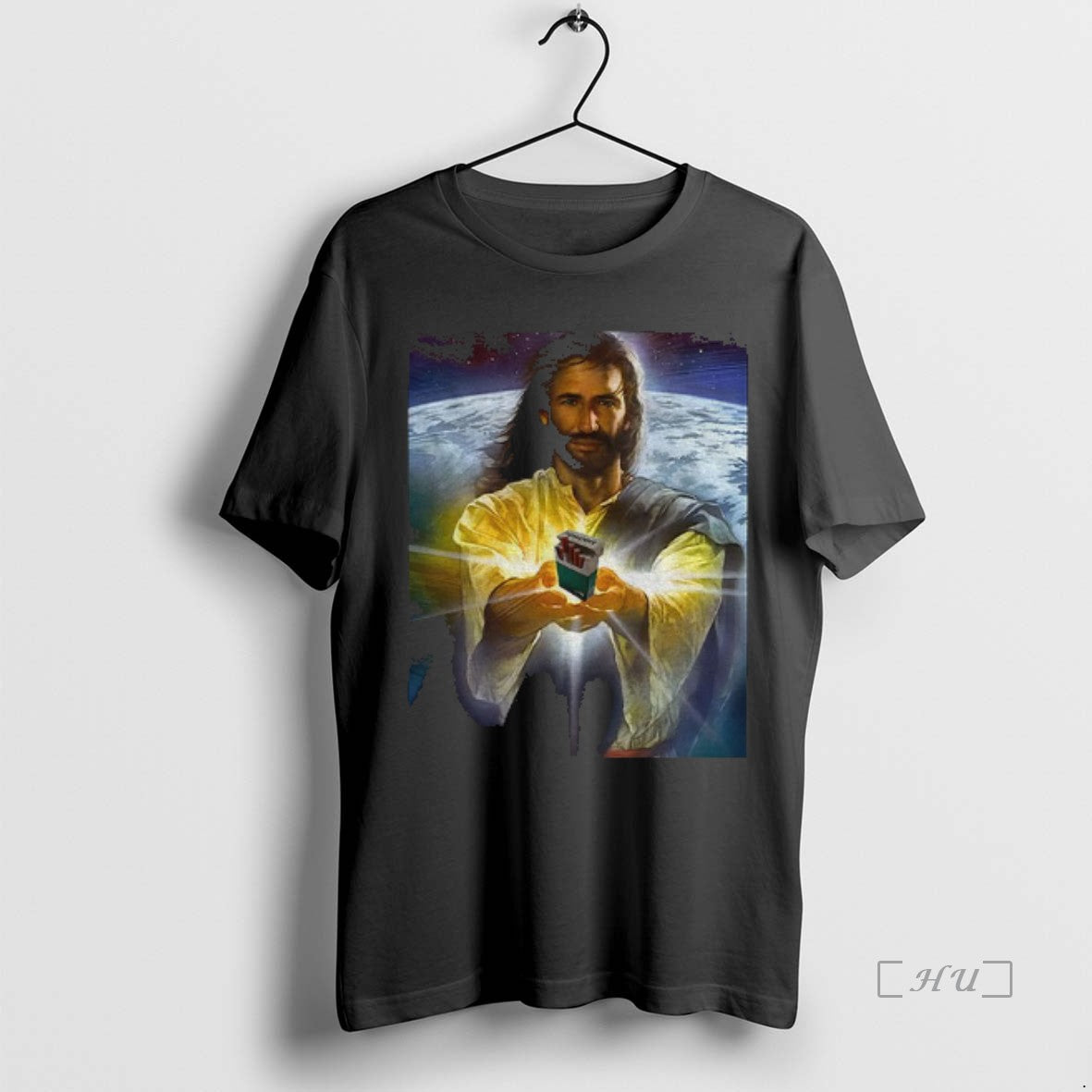 Trending Jesus Holding Cigarettes Funny Meme T-Shirts, Hoodie, Sweatshirt | WearSparks.com