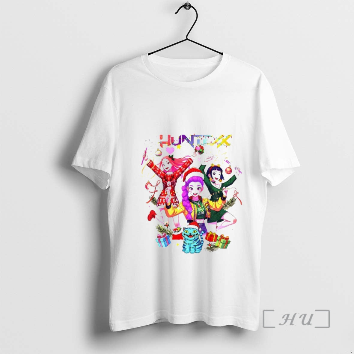 Trending Kpop Demon Huntrix Girls Merry Xmas Merry Christmas T-Shirts, Hoodie, Sweatshirt | WearSparks.com