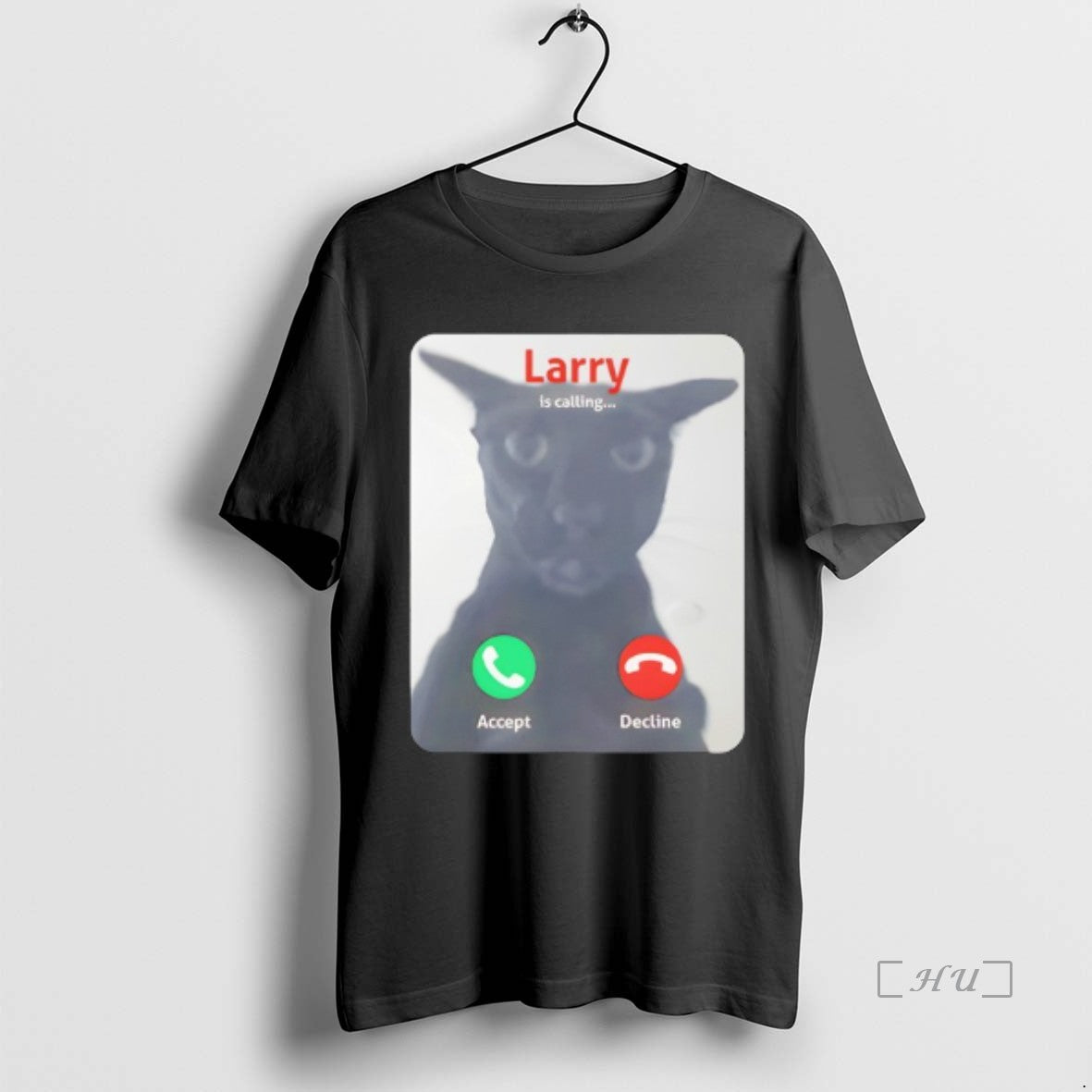 Trending Larry Is Calling Accept Decline Black Cat T-Shirts, Hoodie, Sweatshirt | WearSparks.com