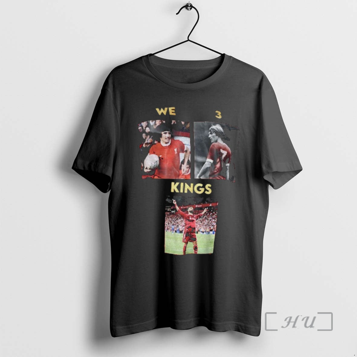 Trending Liverpool Kevin Keegan Kenny Dalglish And Mohamed Salah We 3 Kings Premium T Shirts Hoodie, Sweatshirt