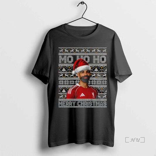 Trending Mohamed Salah Liverpool Fc Santa Hat Mo Ho Ho Merry Christmas Premium T Shirts Hoodie, Sweatshirt | WearSparks.com