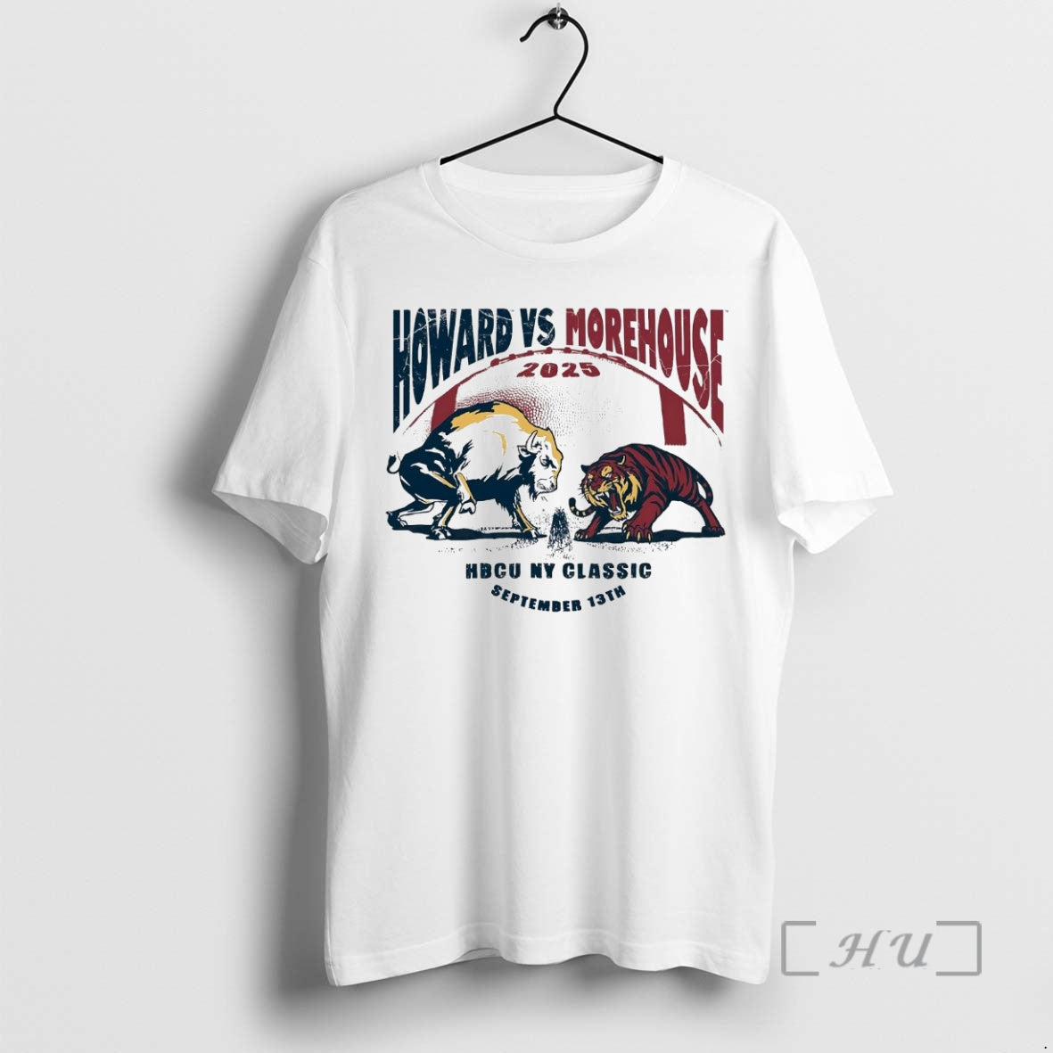 Trending Morehouse Maroon Tigers Vs Howard Bison 2025 Hbcu Ny Classic Premium T Shirts Sweater Hoodie, Sweatshirt