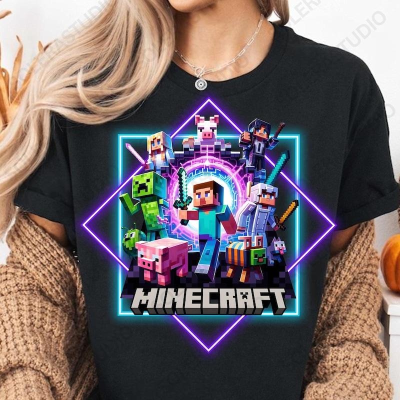 Trending Movie Shirt, Movie Main Characters Group Shot Cartoon Style Shirt, Game Character Shirt, Pixel Gamer Squad Shirt...