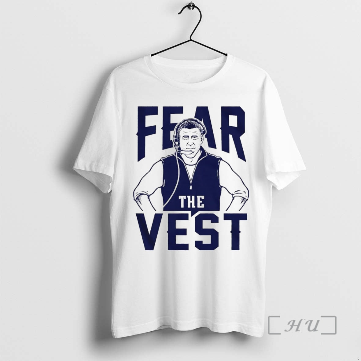 Trending Ne Patriots Fear The Vest Mike Vrabel Coach T-Shirts, Hoodie, Sweatshirt | WearSparks.com