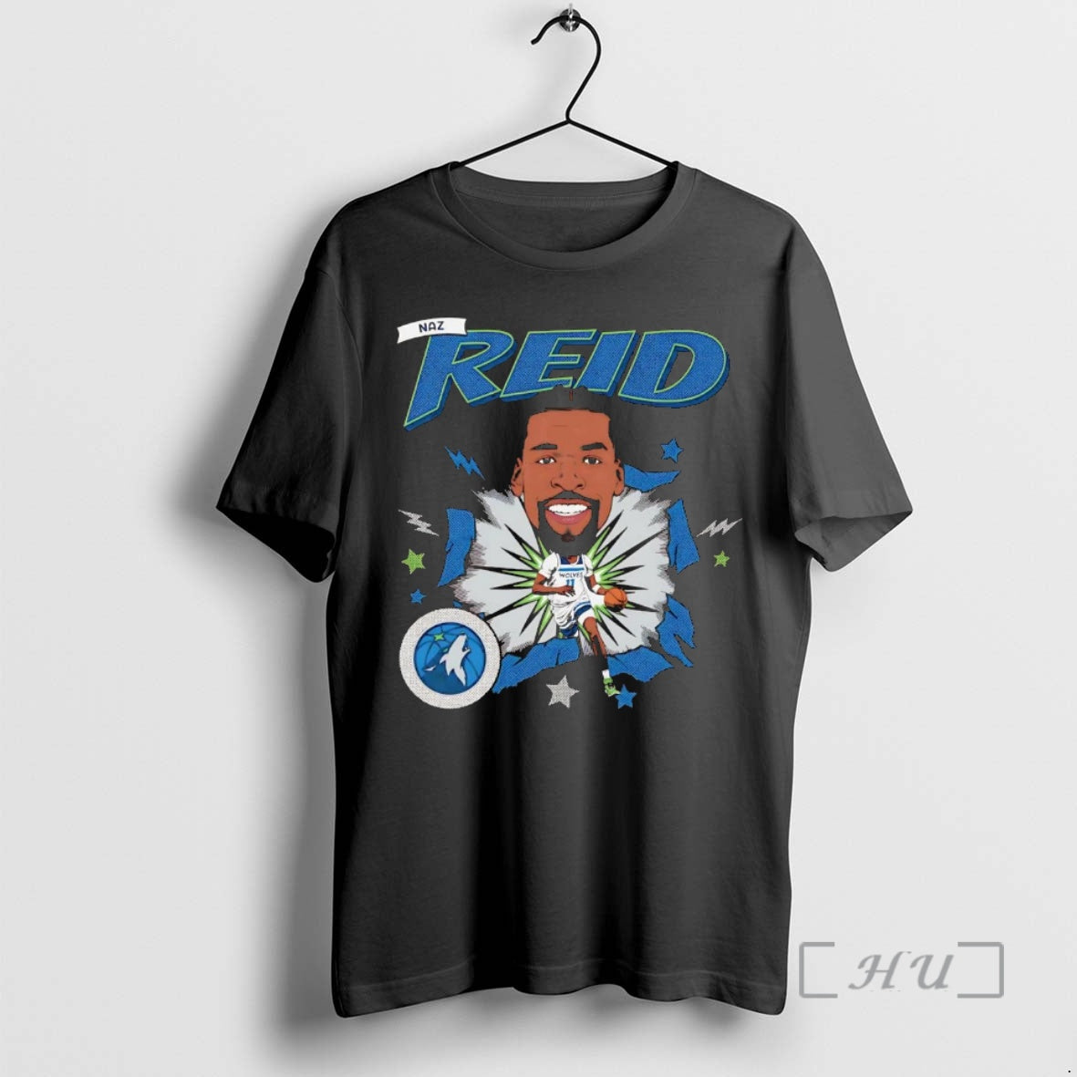 Trending Naz Reid Big Head Caricature Minnesota Timberwolves T-Shirts, Hoodie, Sweatshirt | WearSparks.com