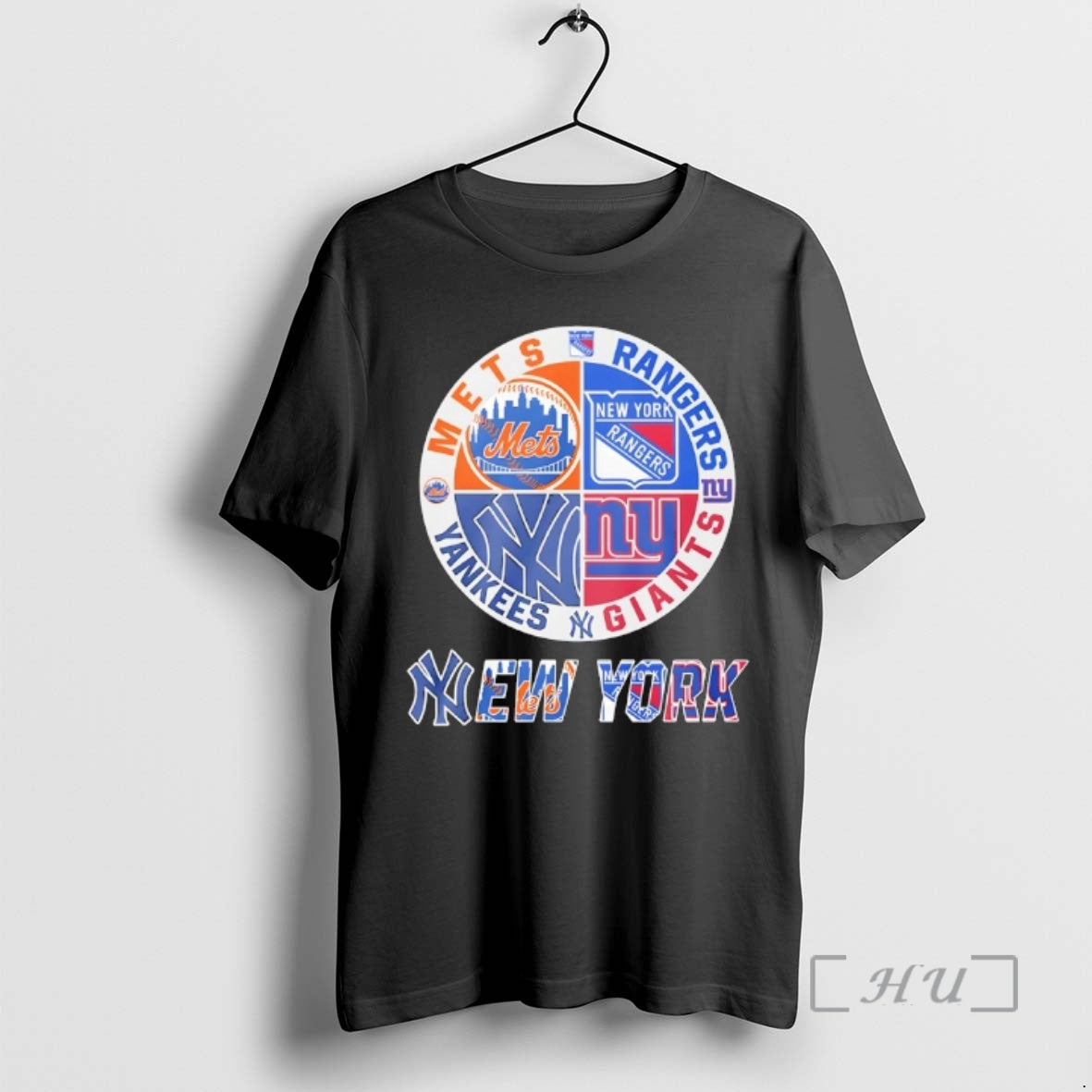 Trending New York Mets New York Rangers New York Yankees New York Giants Mashup Logo T-Shirts, Hoodie, Sweatshirt