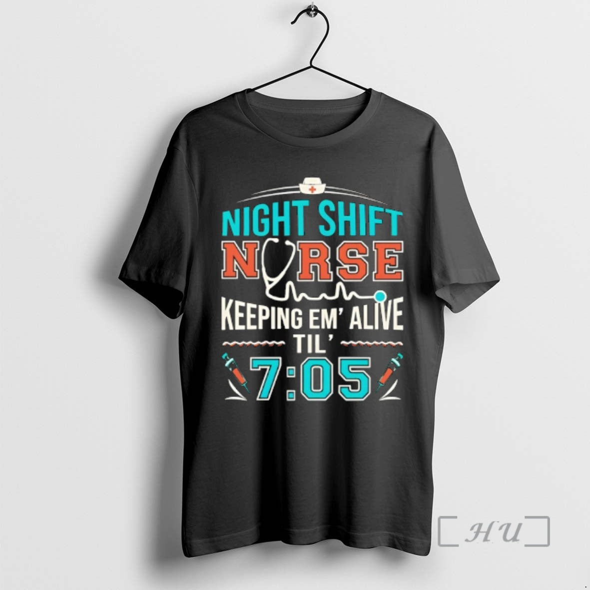 Trending Night Shift Nurse Keeping Em Alive Til 7 05 T-Shirts, Hoodie, Sweatshirt | WearSparks.com